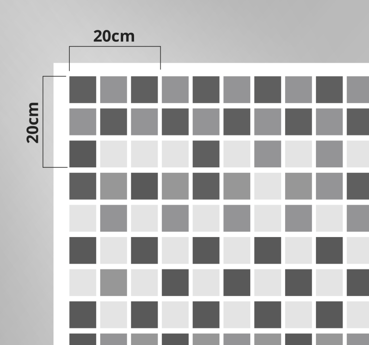 šedé odstíny Koupelnový vinylový koberec - TenStickers