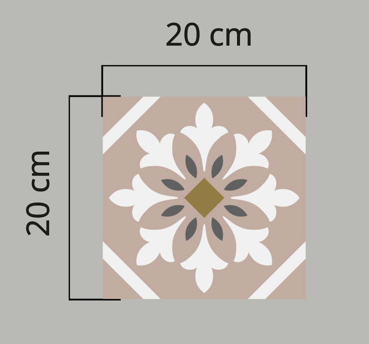 Hnědý koberec s náhodnými dlaždicemi - TenStickers