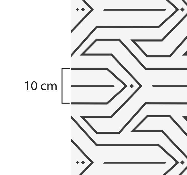 Geometrický vzor Geometrický vinylový koberec - TenStickers