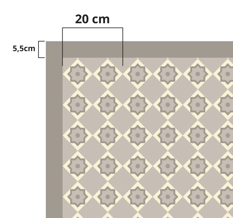 Elegantní hvězdný vzor Mramorový vinylový koberec - TenStickers