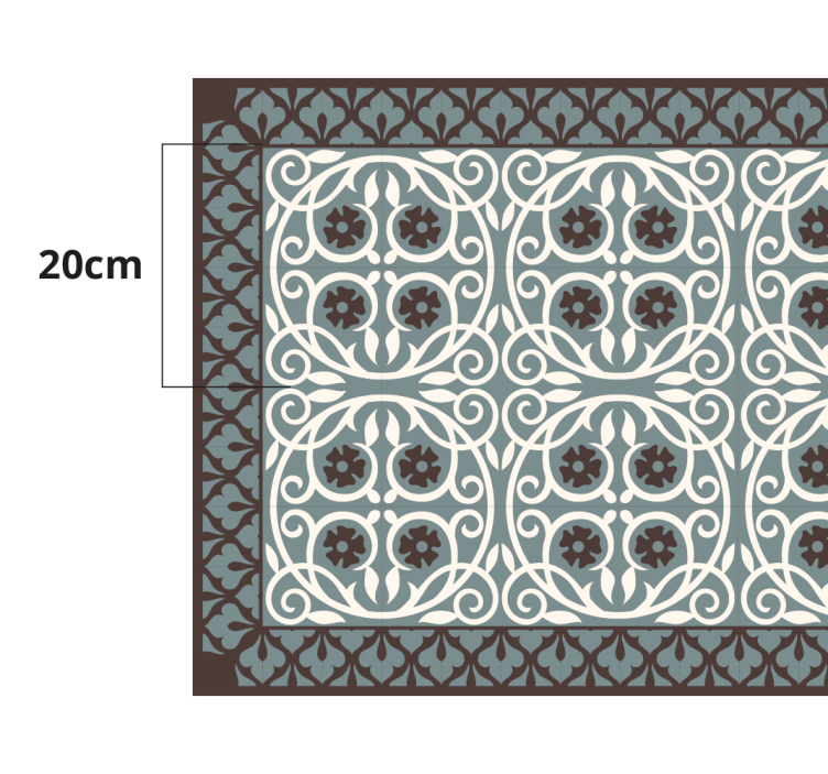 Aranžmá květinových prvků Koupelnový vinylový koberec - TenStickers