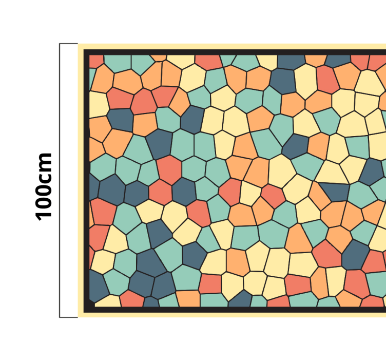 Barevný mozaikový koberec - TenStickers