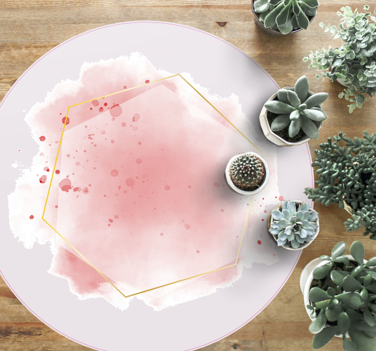 Abstraktní akvarel Minimalistický vinylový koberec - TenStickers