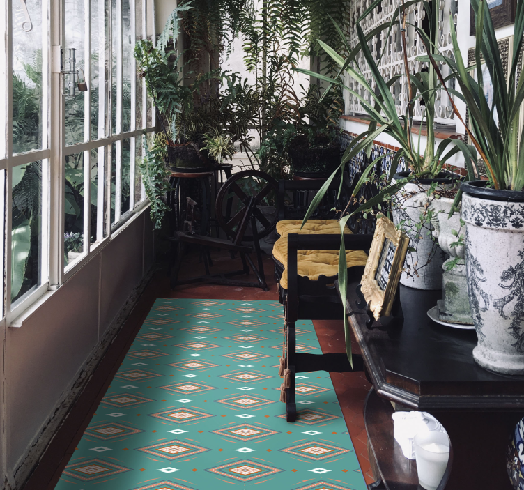 Abstraktní barevné diamanty geometrické koberce - TenStickers