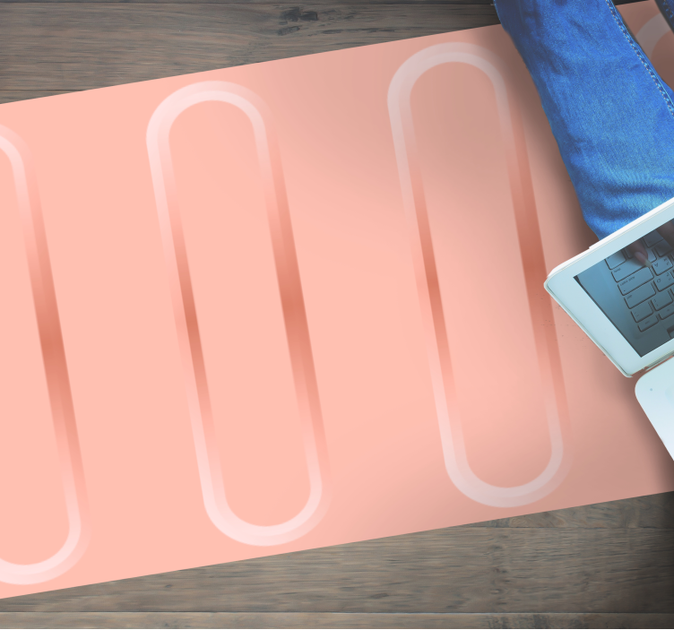 Abstraktní geometrické linie Vinylový koberec s texturou - TenStickers