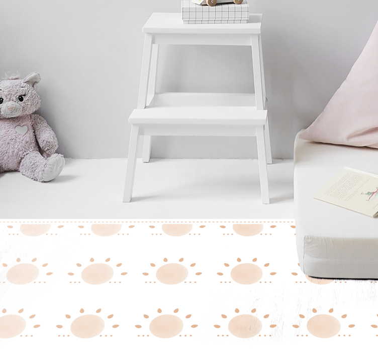 Abstraktní minimální slunce nordic koberec - TenStickers