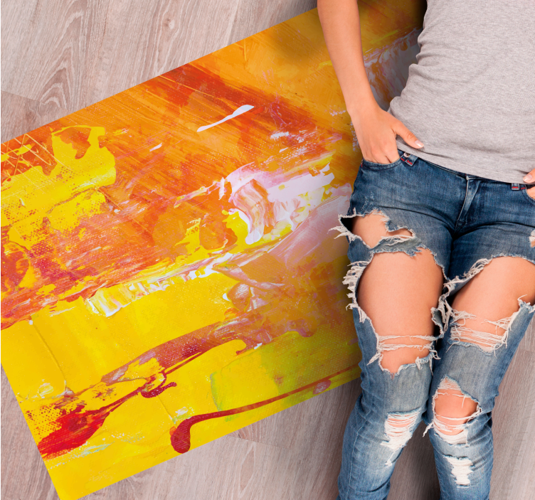 Abstraktní mramorování Vinylový koberec s texturou - TenStickers