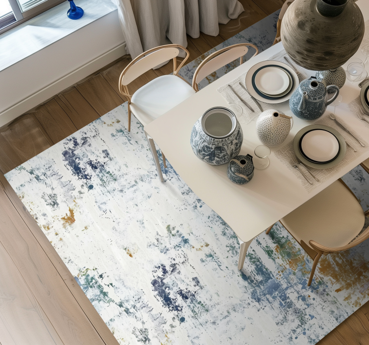 Abstraktní texturovaný design Vinylový koberec v jídelně - TenStickers