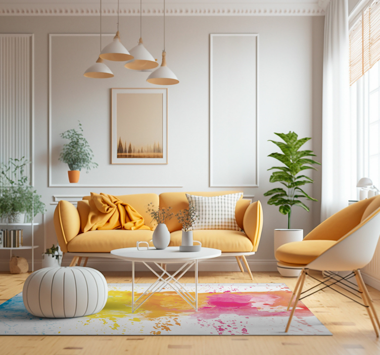 Akvarel splash moderní vinyl koberec - TenStickers