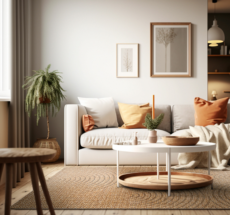 Arky efekt tkaní Geometrický vinylový koberec - TenStickers