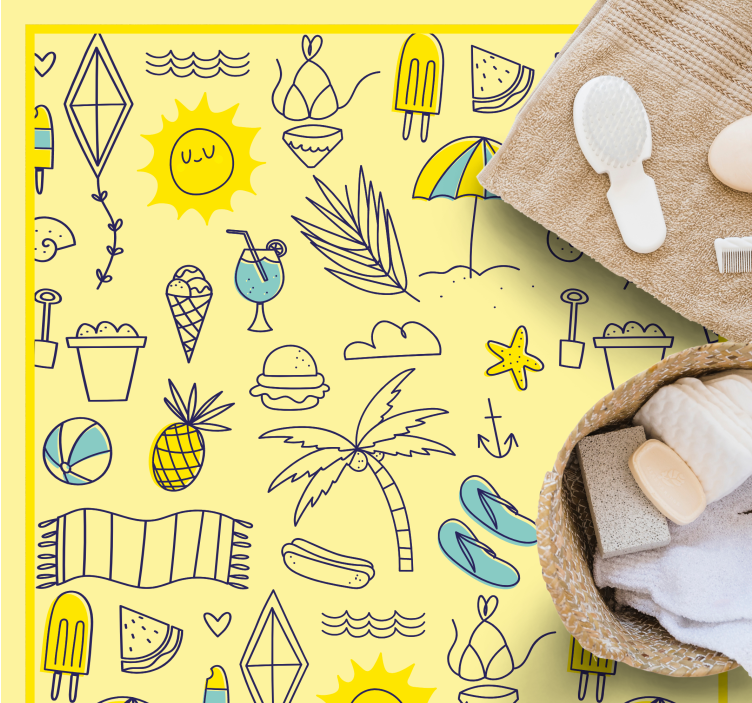 Atmosféra slunečné pláže Vinylovy koberc pro události - TenStickers