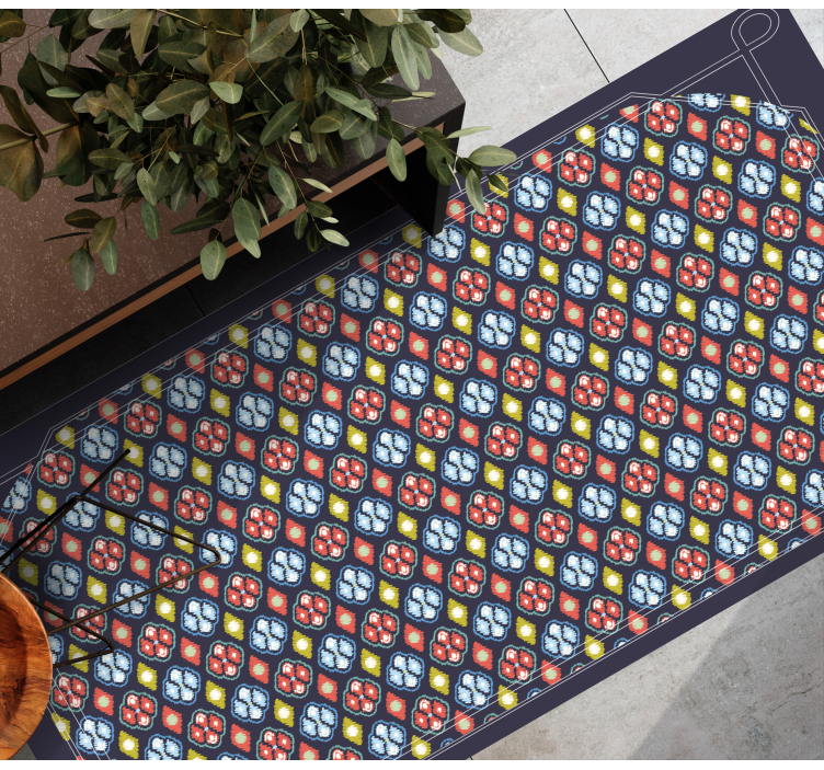 Barevná mozaiková kompozice Vinylový koberec ve vstupní hale - TenStickers