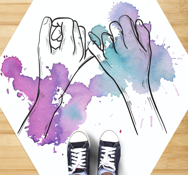 Koberec pro milovníky barevných fluorescenčních prášků - TenStickers