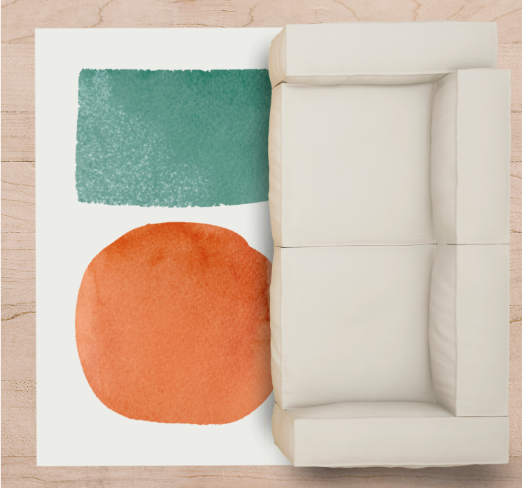 Abstraktní segmenty Vinylový koberec obývací pokoj - TenStickers