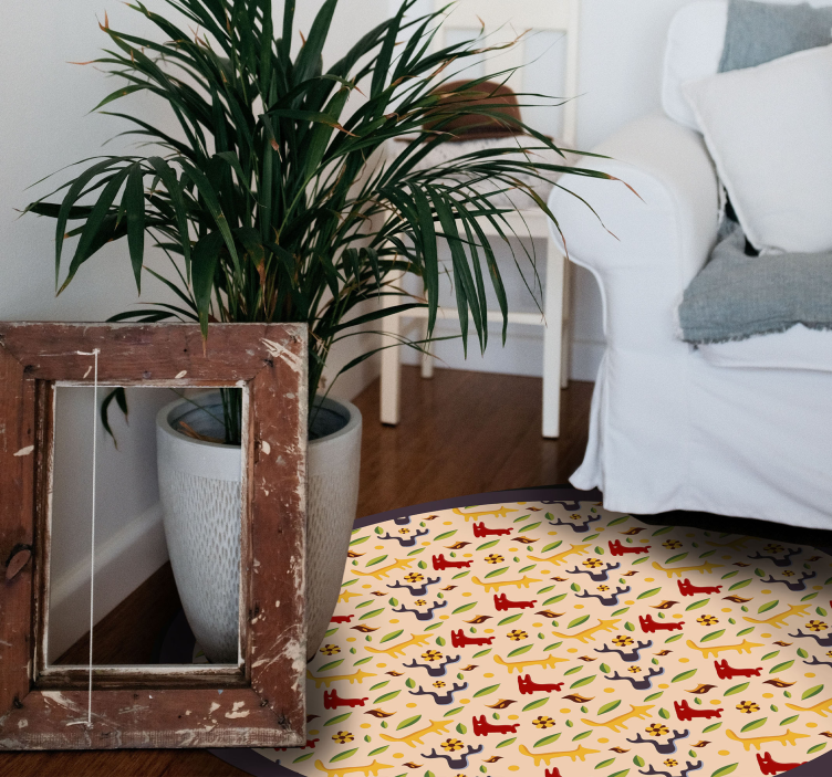 Barevný jelen zvířecí koberec - TenStickers