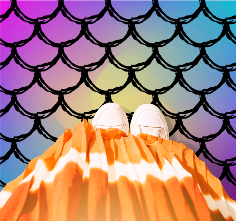 Barevný měřítkový vzor Vinylový koberec na silnici - TenStickers