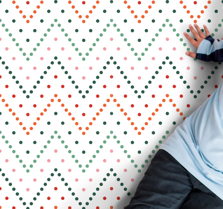 Barevný šípový vzor Ostatní Vinylový koberec - TenStickers