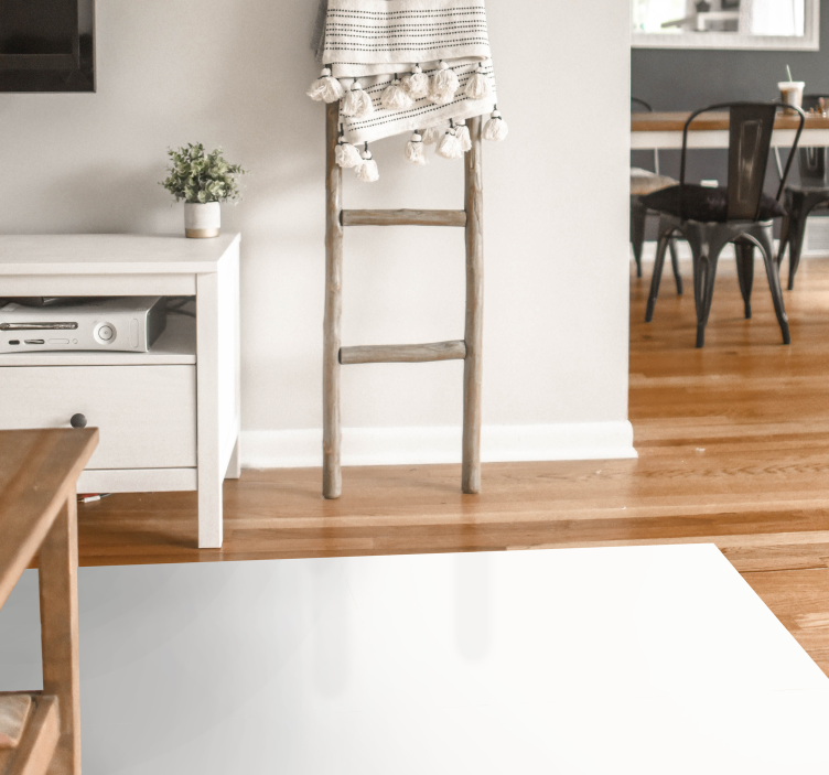 Bílý obdélníkový moderní koberec - TenStickers