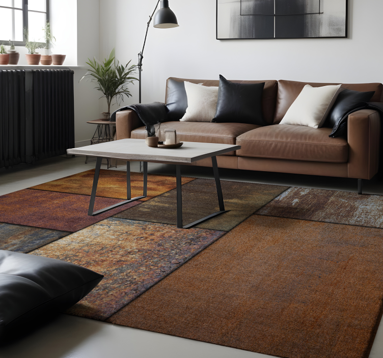 Bloky průmyslového betonu moderní koberec - TenStickers