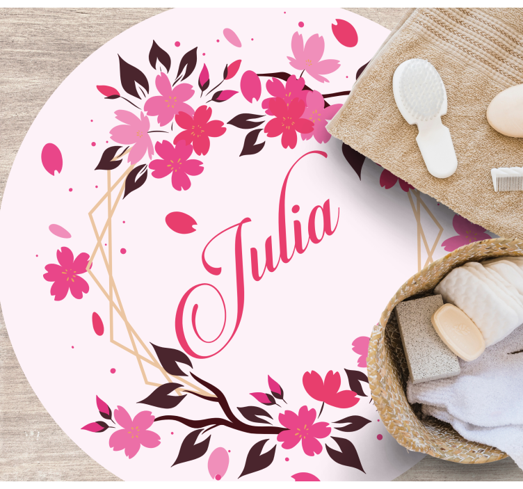 Botanická koruna se jménem Vinylový koberec do ložnice - TenStickers