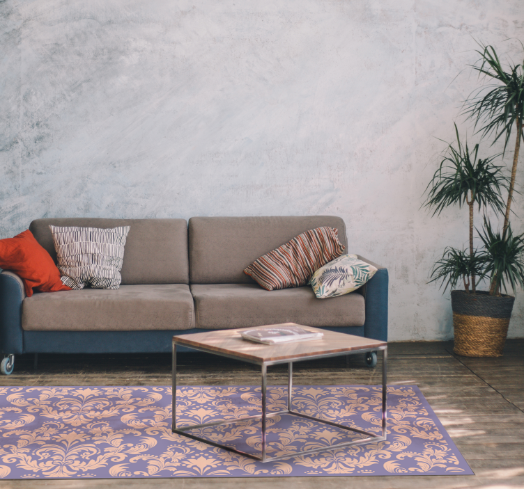 Detail barokního vzoru Vinylový koberec s texturou - TenStickers