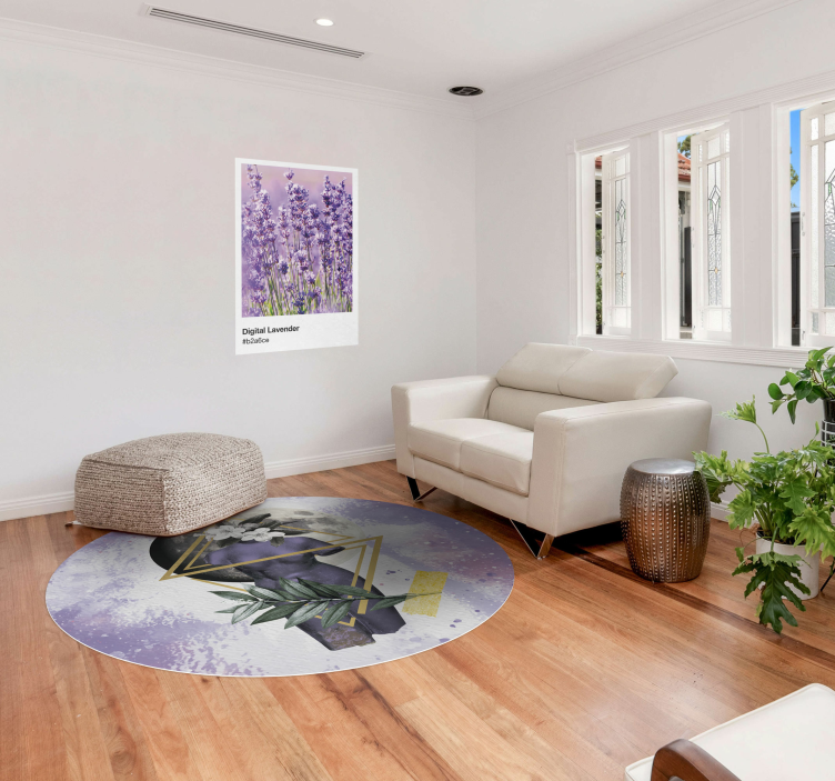 Digitální koláž moderní koberec - TenStickers