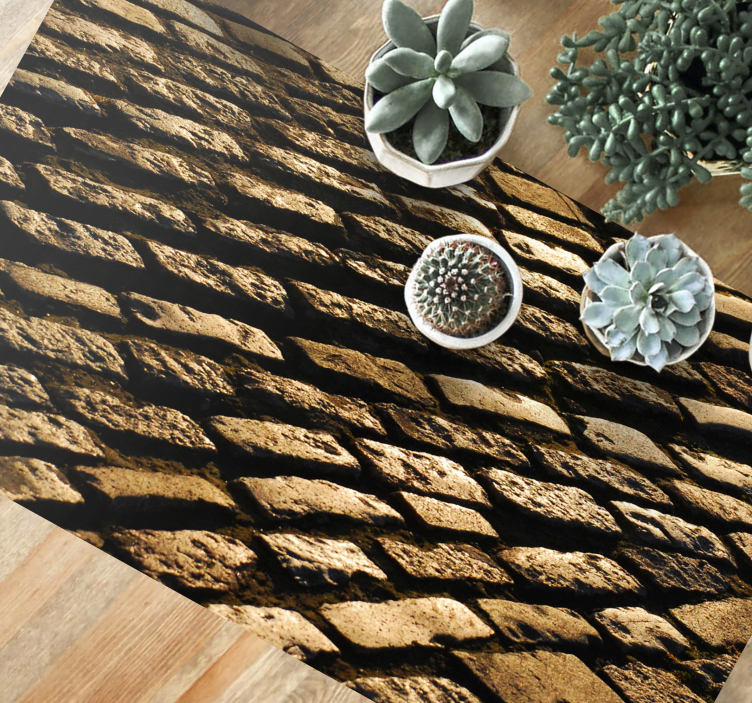 Dlážděná cesta Vinylový koberec s efektem kamene - TenStickers