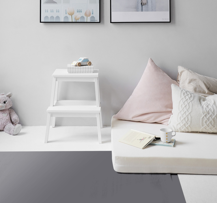 Uhlíkový moderní vinylový koberec - TenStickers