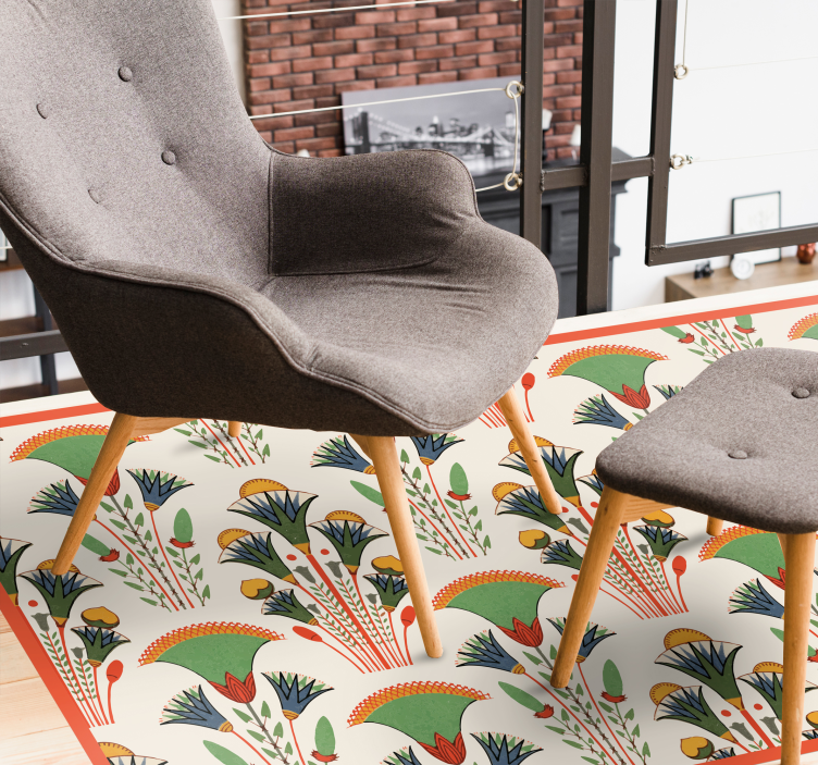 Egyptský styl vintage vinylový koberec - TenStickers