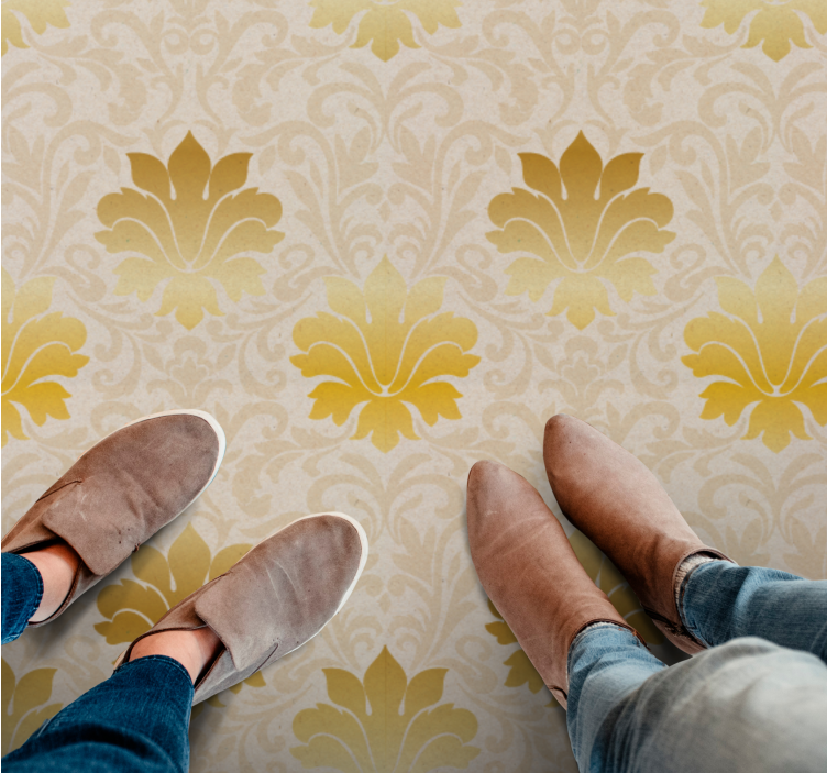 Elegance barokního vzoru Vintage vinylový koberec - TenStickers