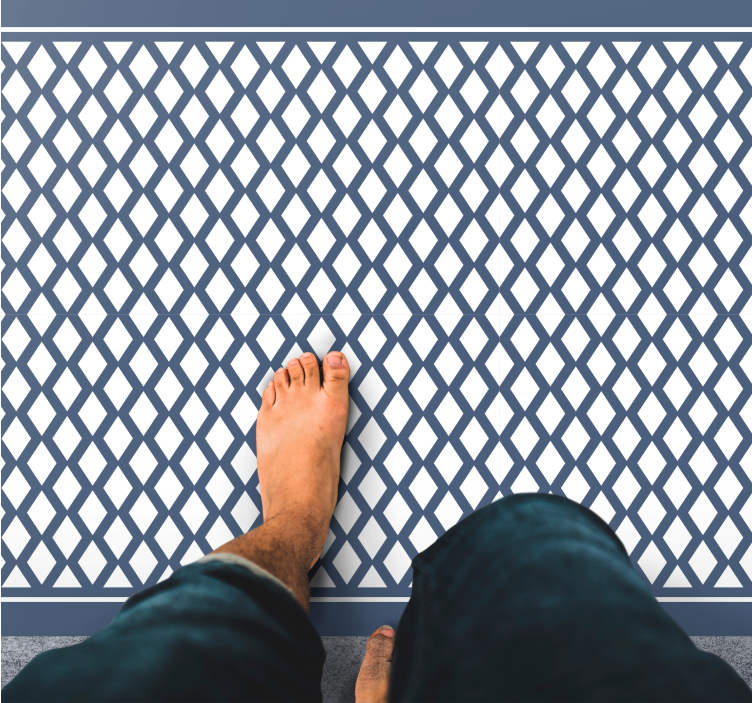 Elegantní diamantový motiv Geometrický vinylový koberec - TenStickers