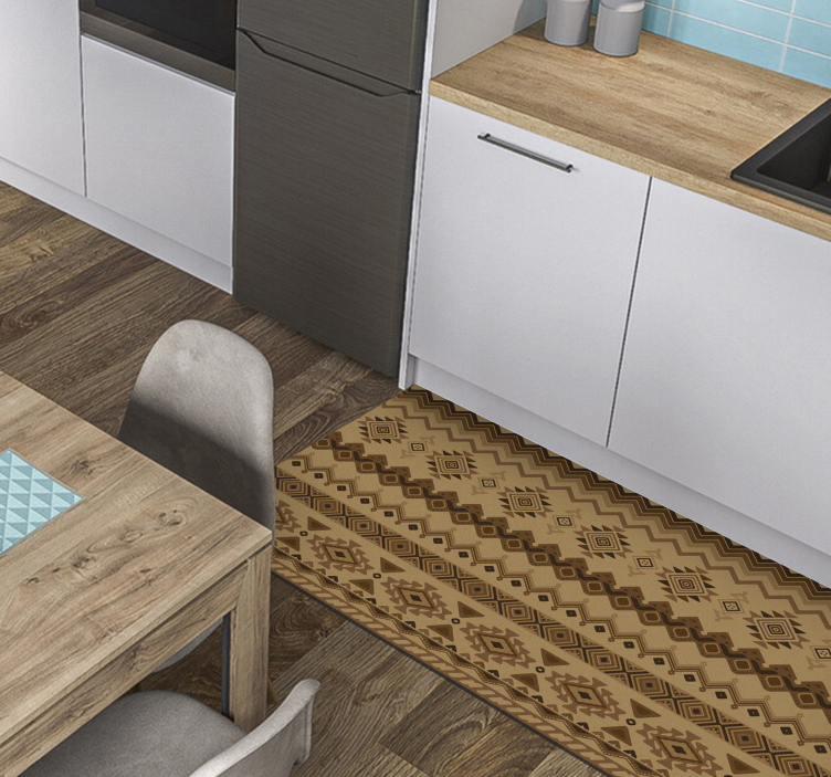 Etnické kilim design vinylové koberce - TenStickers
