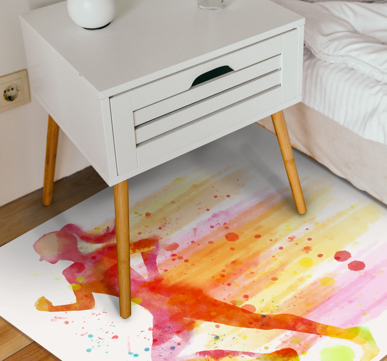 Fitness běh moderní koberec - TenStickers