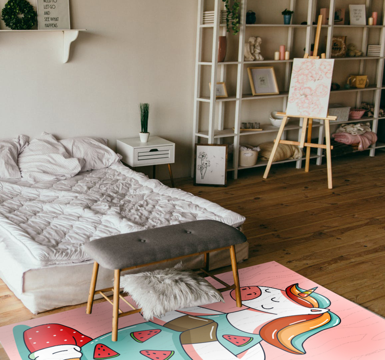 Fitness jednorožec zvířecí koberec - TenStickers