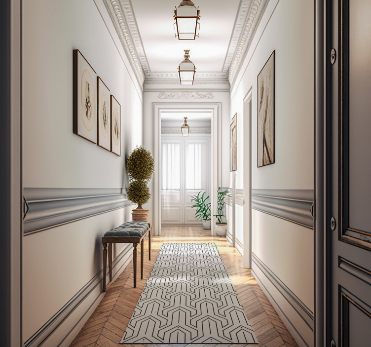 Geometrický vzor Geometrický vinylový koberec - TenStickers