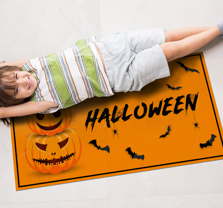 Halloween dýně bat halloween koberečky - TenStickers