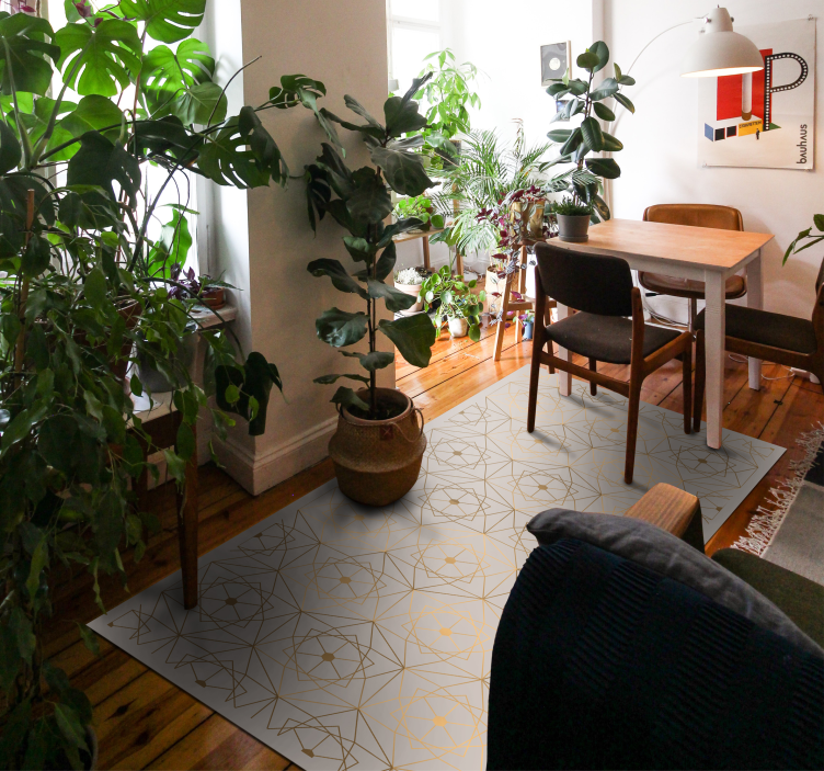 Hnědé mozaikové podlahové dlaždice s texturou - TenStickers