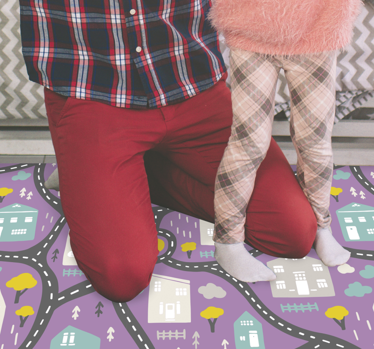 Hru s cestovní mapou Vinylový koberec na silnici - TenStickers