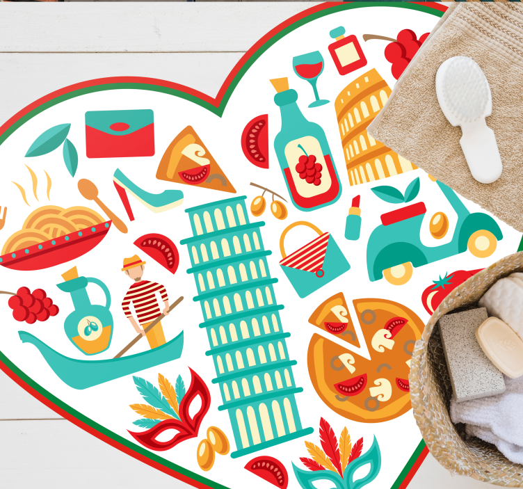 Italský nejslavnější ikony moderní koberec - TenStickers