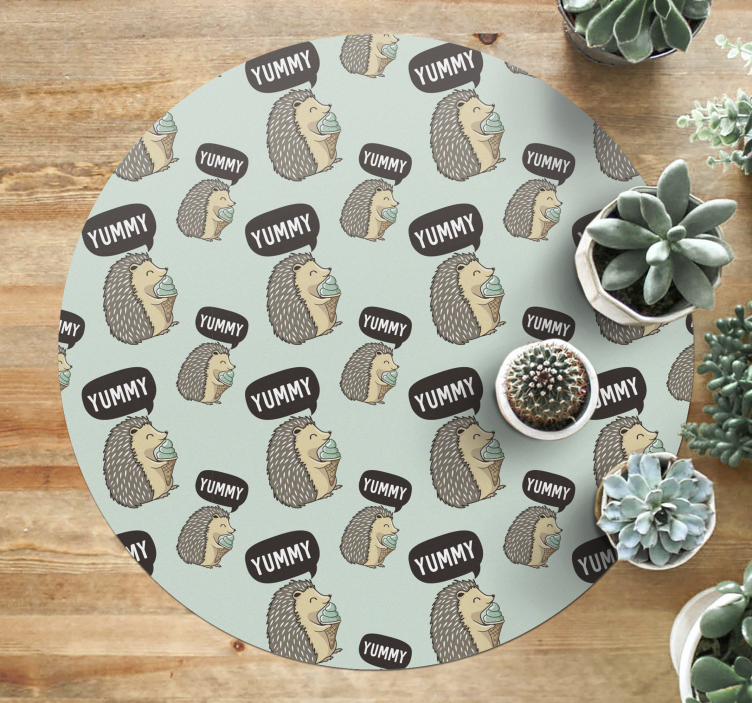 Ježčí radost Vinylový koberec pro děti - TenStickers