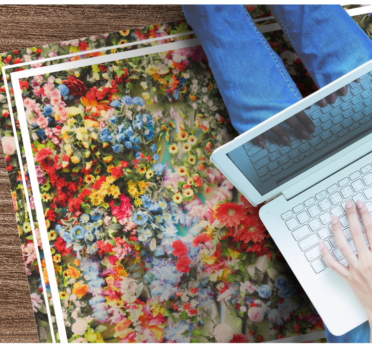 Jiný druh květin polní květinový koberec - TenStickers