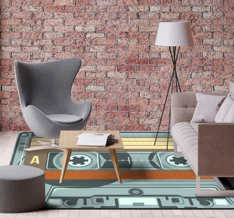 Kazeta vintage vinyl koberec - TenStickers