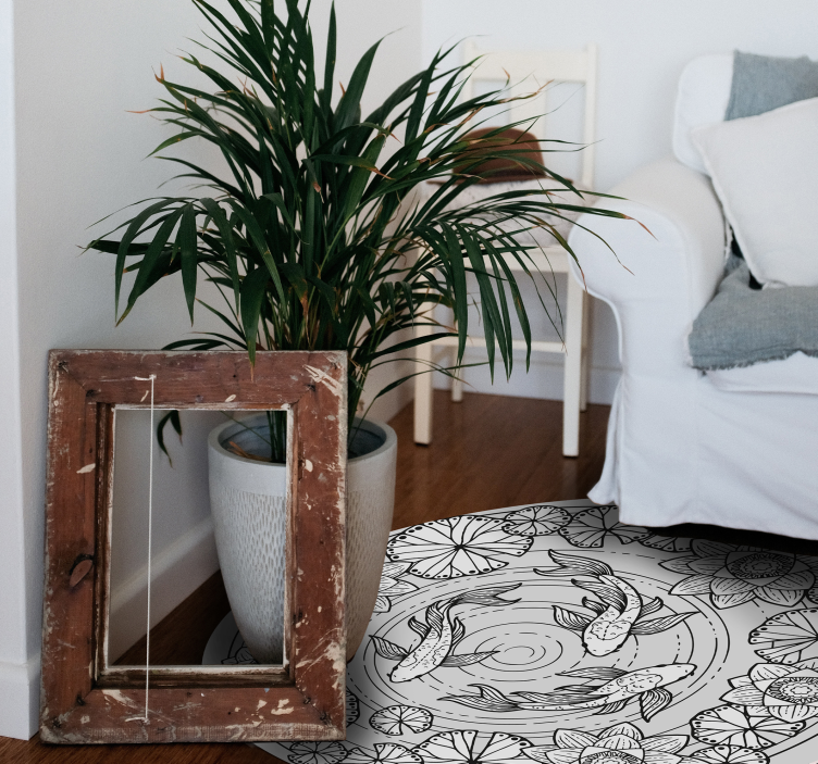 Klid koi ryb Zvířecí vinylový koberec - TenStickers