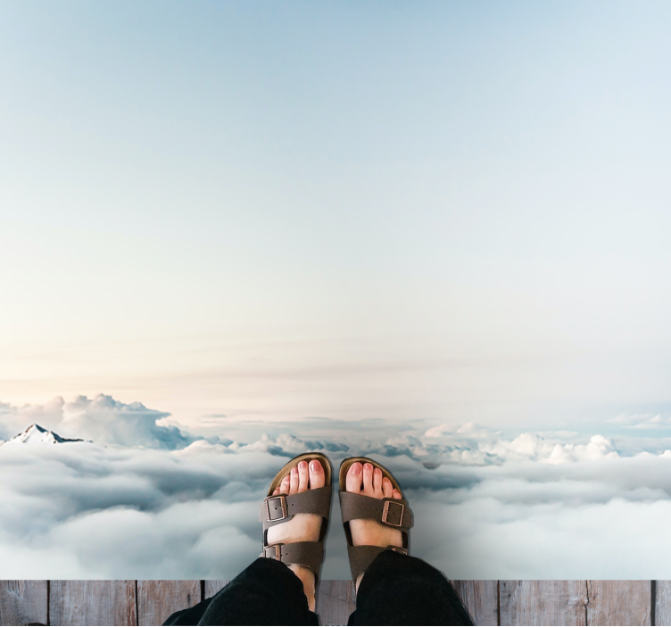 Klid v oblacích Přírodní vinylový koberec - TenStickers