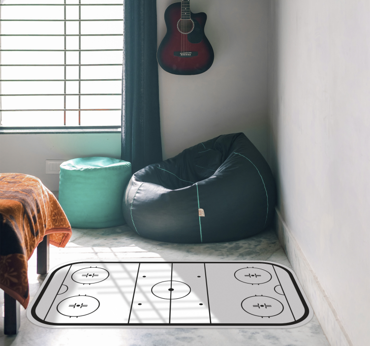 Lední hokej Vinylová hrací podložka - TenStickers