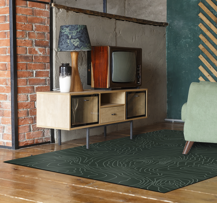 Mapa světa kobercové pvc topografické mapy - TenStickers