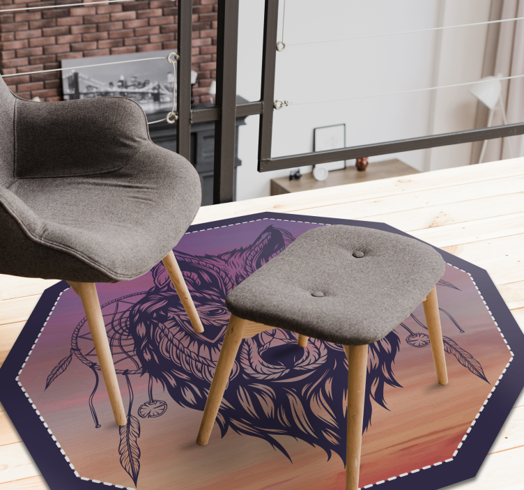 Koberec do ložnice galaxy dreamcatcher - TenStickers