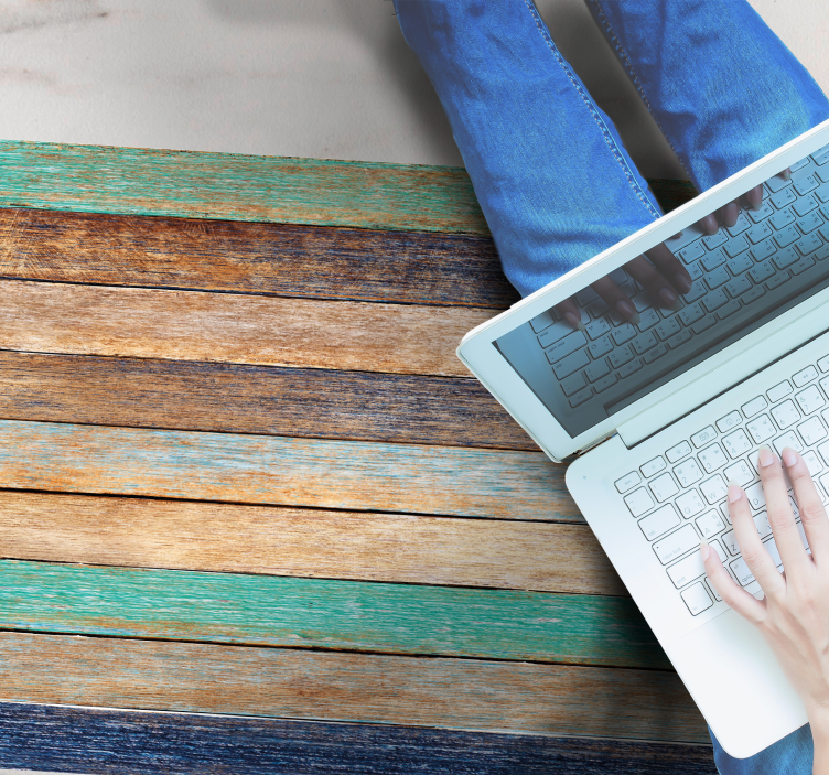 Barevné prkno dock vzor textury koberec - TenStickers