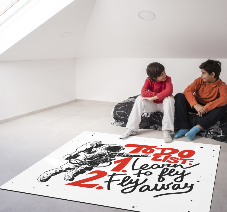 Koberec pvc věta astronaut - TenStickers