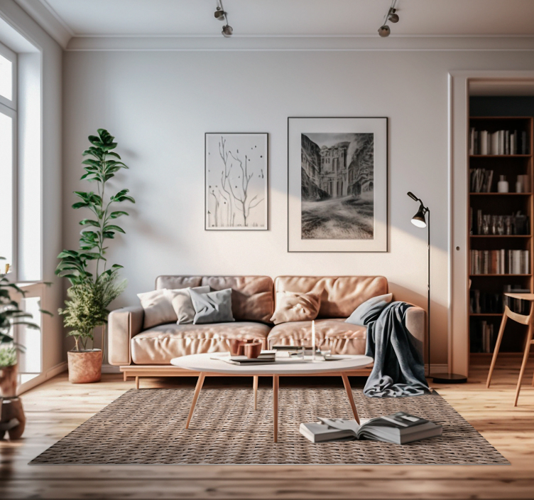 Rákos textura koberec etnické běžec koberec - TenStickers